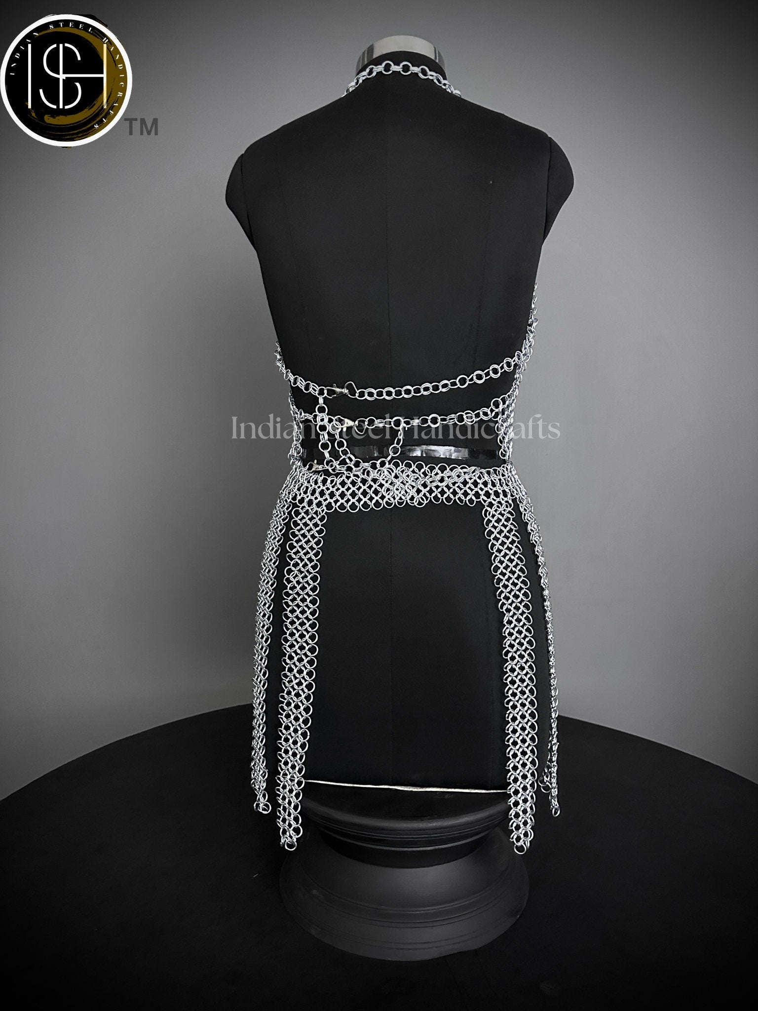 Viking Skirt Top, Ren faire Chainmail Handmade Armor, Cosplay Armor, SCA Armor, Larp Costume, Christmas Gift, Gift for Her