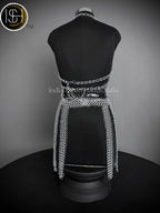 Viking Skirt Top, Ren faire Chainmail Handmade Armor, Cosplay Armor, SCA Armor, Larp Costume, Christmas Gift, Gift for Her ISH Collection