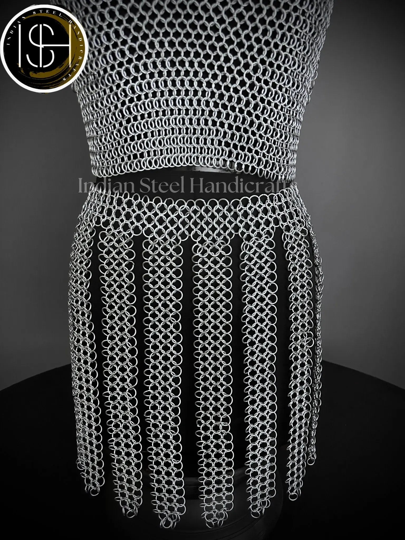 Viking Skirt Top, Ren faire Chainmail Handmade Armor, Cosplay Armor, SCA Armor, Larp Costume, Christmas Gift, Gift for Her ISH Collection