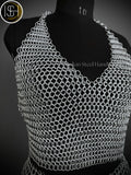 Viking Skirt Top, Ren faire Chainmail Handmade Armor, Cosplay Armor, SCA Armor, Larp Costume, Christmas Gift, Gift for Her ISH Collection