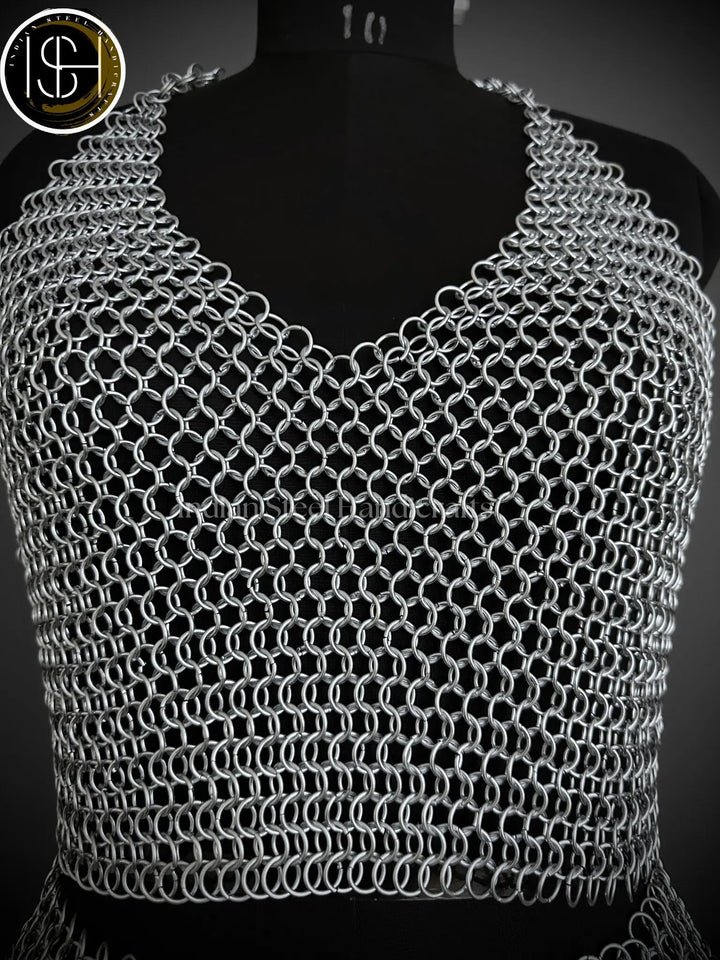 Viking Skirt Top, Ren faire Chainmail Handmade Armor, Cosplay Armor, SCA Armor, Larp Costume, Christmas Gift, Gift for Her ISH Collection