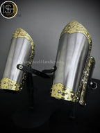 Medieval Knight Arm Bracer Armor, Larp Armor, Fantasy Armor, Cosplay Armor, Sca Armor, Costume Armor, Gift for Men, Women. ISH Collection