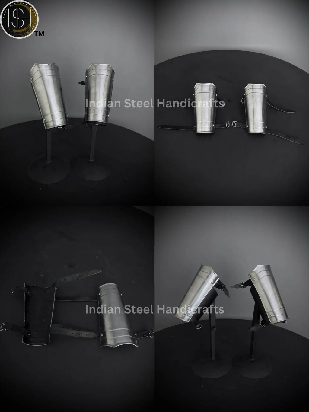 Medieval Steel Armor Set: Gorget, Pauldron, Bracer - Lady Cosplay