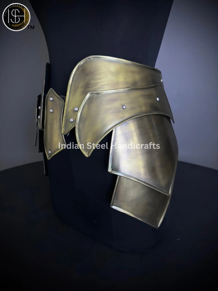 Steel Lady Armor Belt: Medieval Knight Costume, LARP Cosplay