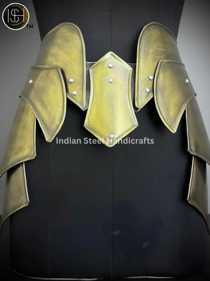 Steel Lady Armor Belt: Medieval Knight Costume, LARP Cosplay