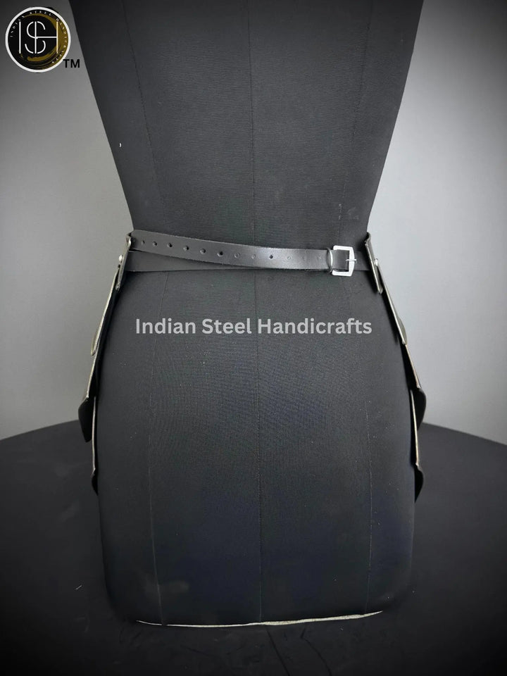 Steel Lady Armor Belt: Medieval Knight Costume, LARP Cosplay