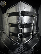 Medieval Steel Corset Armor: Chainmail Skirt, SCA LARP Cosplay