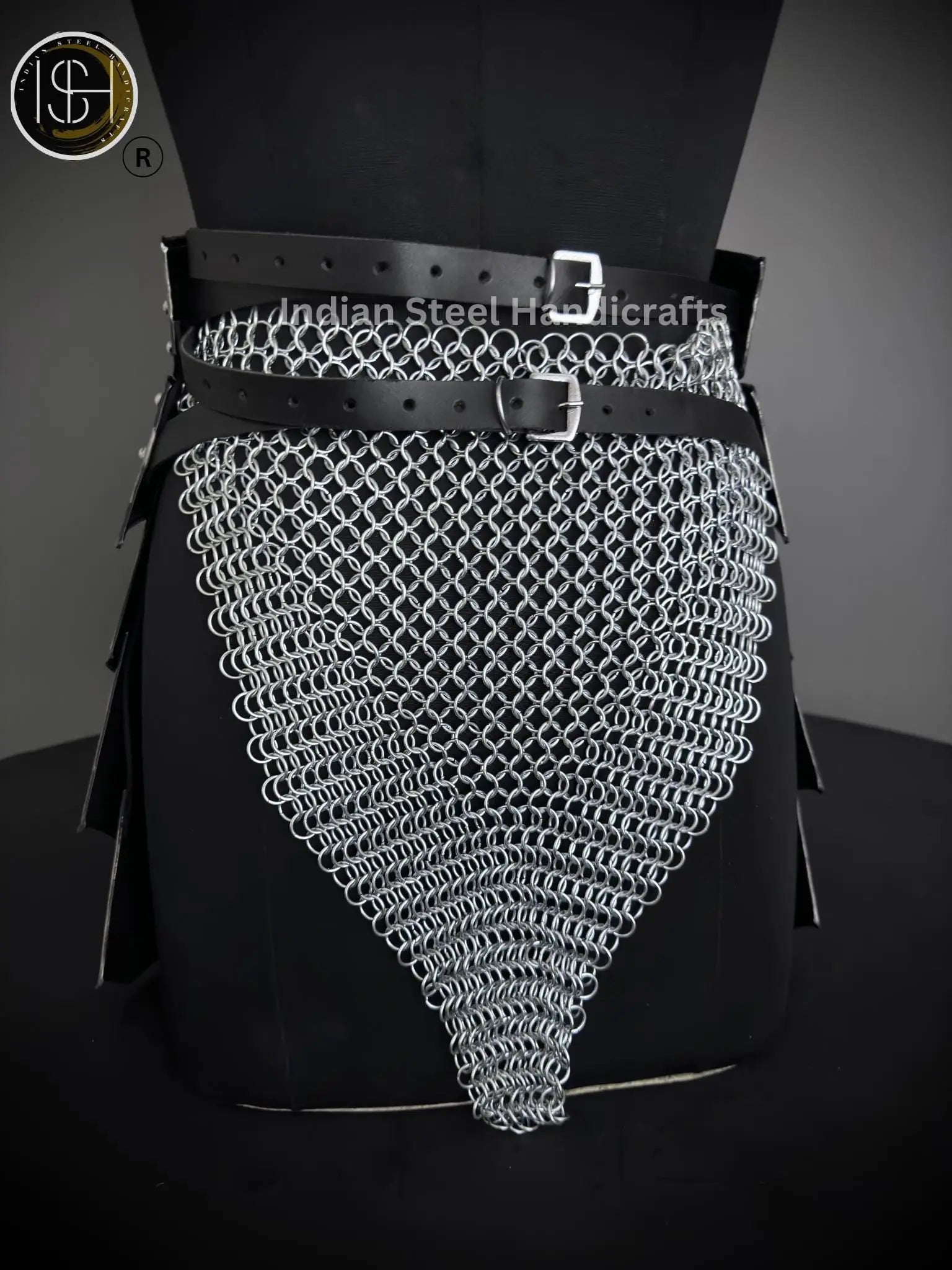Medieval Steel Corset Armor: Chainmail Skirt, SCA LARP Cosplay