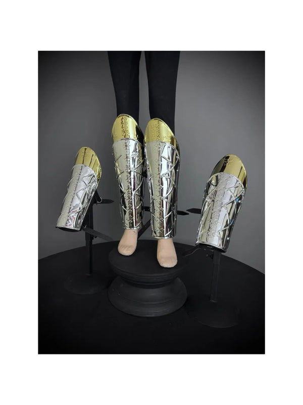 Medieval Knight leg Armor, Bracers Armor, Larp Armor, fantasy Armor Cosplay Armor, Sca Armor, Gift for Men/Women. ISH Collection