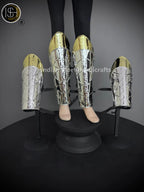 Medieval Knight leg Armor, Bracers Armor, Larp Armor, fantasy Armor Cosplay Armor, Sca Armor, Gift for Men/Women. ISH Collection
