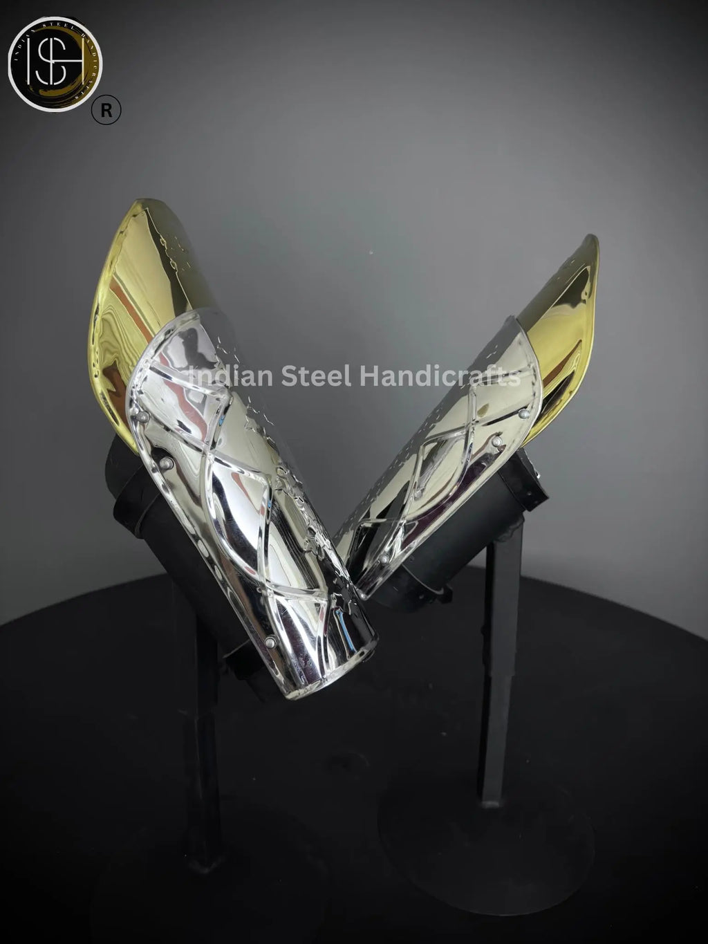 Medieval Knight leg Armor, Bracers Armor, Larp Armor, fantasy Armor Cosplay Armor, Sca Armor, Gift for Men/Women. ISH Collection