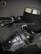 Knight Brave Female Armor, Gorget Pouldron Armor, Chaianmail Stylish top,Cosplay Armor, Sca Armor, Larp Armor, Gifts for Women. ISH Collection