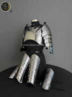 Medieval Knight Lady Armor: Steel Female Costume - LARP Cosplay