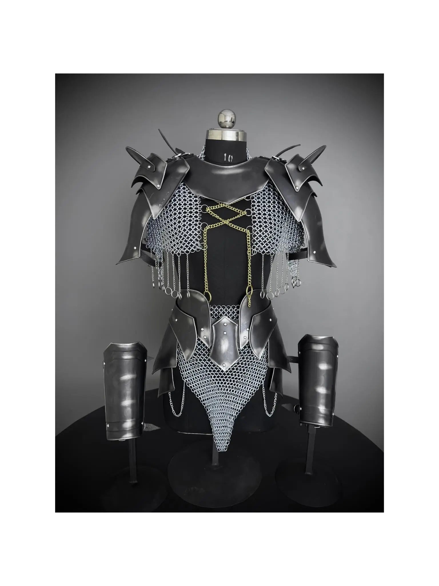 Medieval Cuirass Armor, Brave Lady Armor,Chainmail Armor, Cosplay Armor, Sca Armor, Larp Armor, Fantasy Armor, Gift for women. ISH Collection