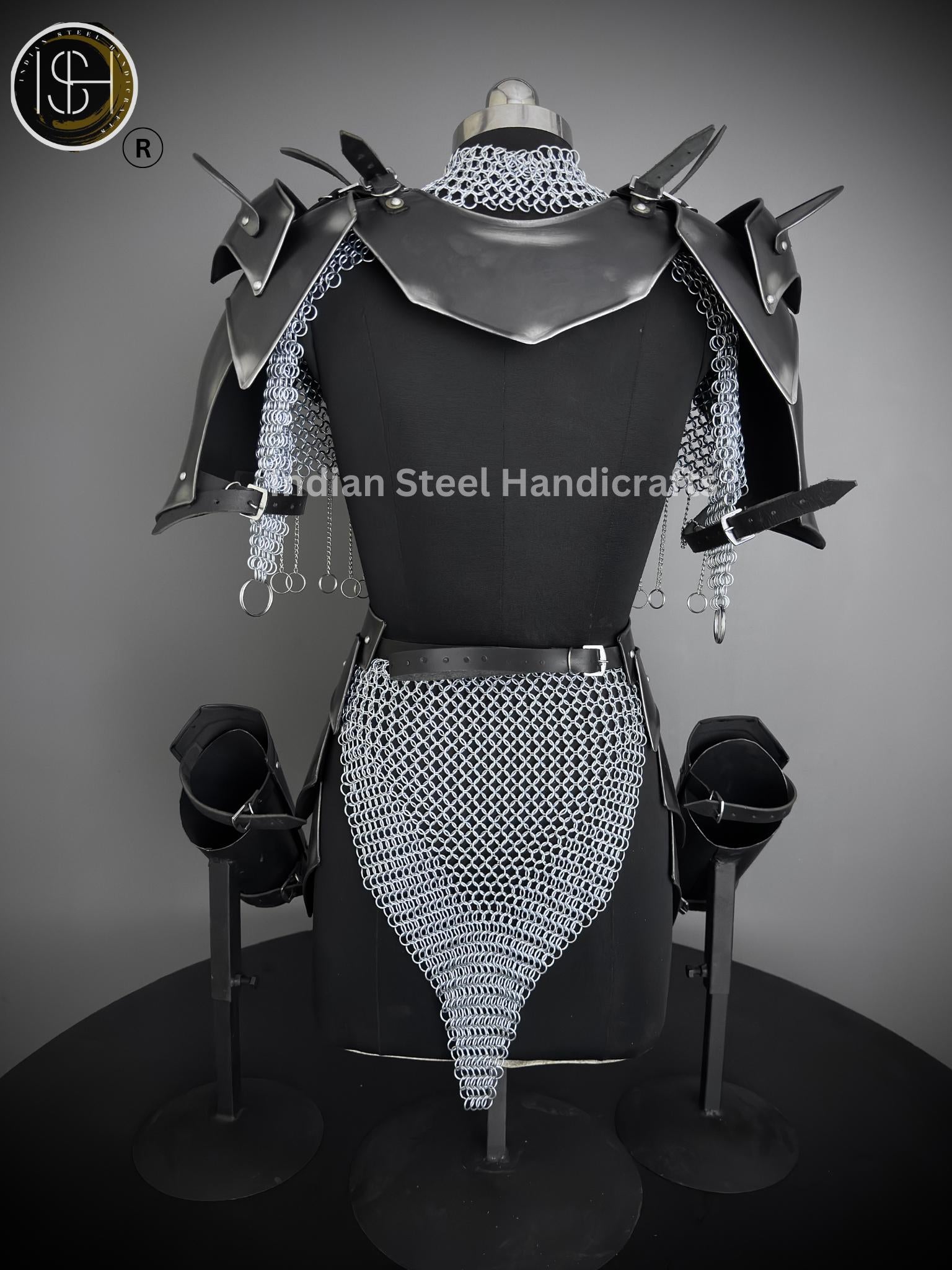 Medieval Cuirass Armor, Brave Lady Armor,Chainmail Armor, Cosplay Armor, Sca Armor, Larp Armor, Fantasy Armor, Gift for women.