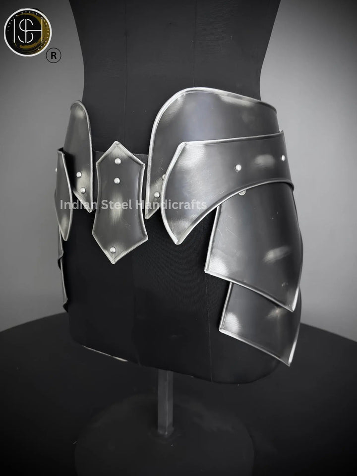 Steel Lady Armor Belt: Medieval Knight Costume, SCA LARP Cosplay