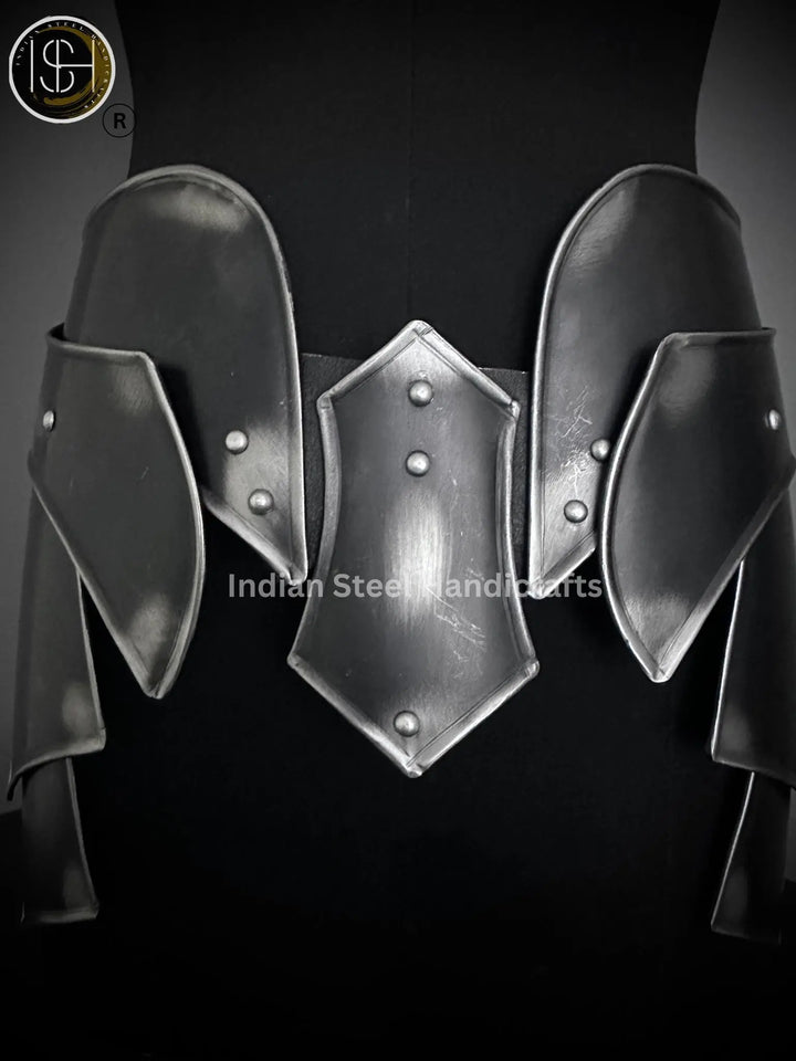 Steel Lady Armor Belt: Medieval Knight Costume, SCA LARP Cosplay