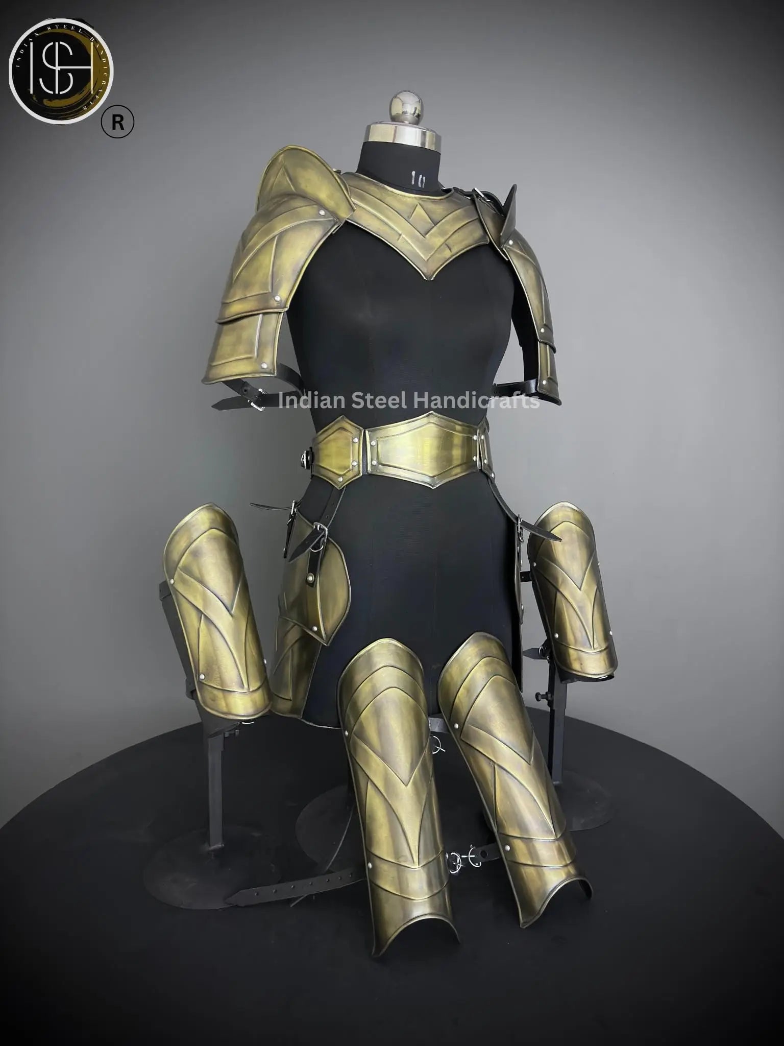 Medieval Cuirass Armor: 20 Gauge Steel Brave Lady Cosplay Set