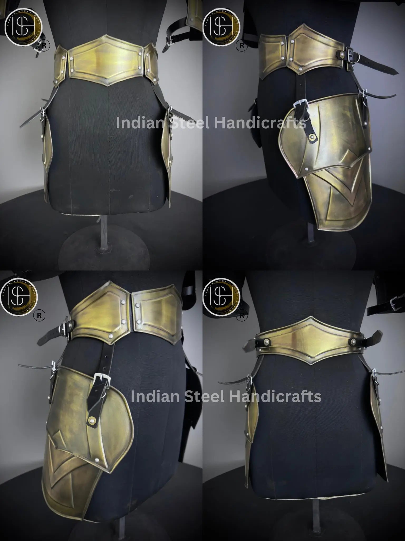 Medieval Cuirass Armor: 20 Gauge Steel Brave Lady Cosplay Set