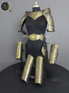 Medieval Cuirass Armor: 20 Gauge Steel Brave Lady Cosplay Set