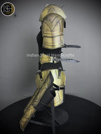 Medieval Cuirass Armor: 20 Gauge Steel Brave Lady Cosplay Set