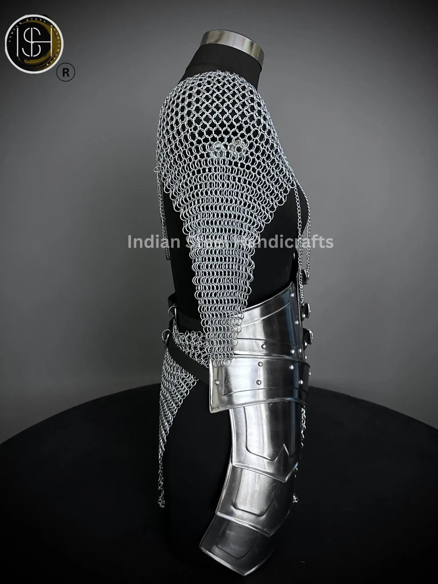 Medieval Ancient Corset Armor, Brave Lady Armor,Chainmail Top & Skirt, Cosplay Armor, Sca Armor, Larp Armor, Fantasy Armor, Gift for women. ISH Collection