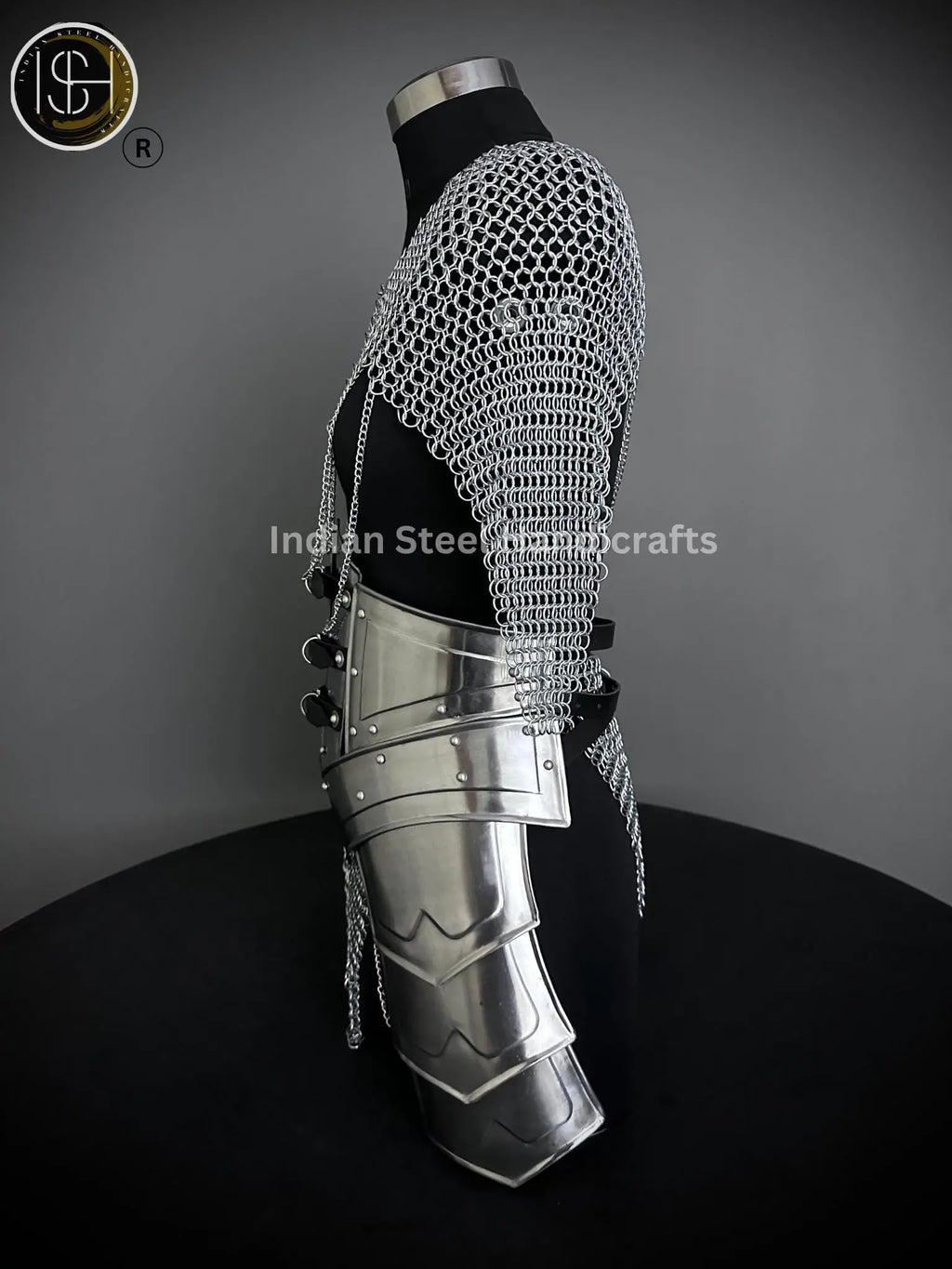 Steel Corset Armor: Medieval Chainmail Top & Skirt - SCA LARP Cosplay