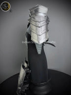 Medieval Steel Armor Set: Gorget, Pauldrons, Bracer - SCA LARP Cosplay