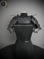 Knight Brave Female Armor, Gorget Pouldron Armor, Chaianmail Stylish top,Cosplay Armor, Sca Armor, Larp Armor, Gifts for Women. ISH Collection