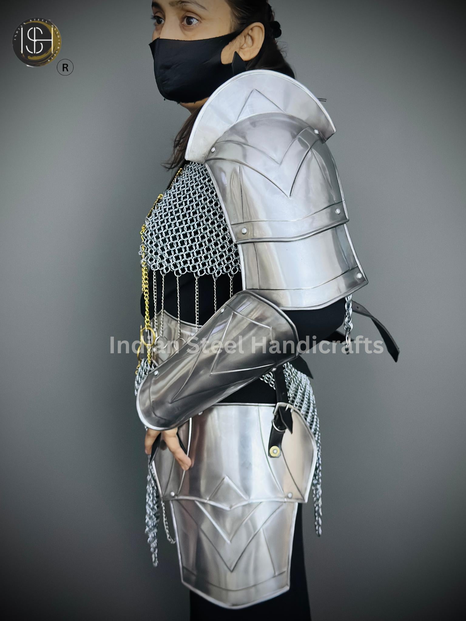 Medieval Knight Armor, Brave Lady Armor, Cosplay Armor, Sca Armor, Larp Armor, Fantasy Armor, Gift for women.