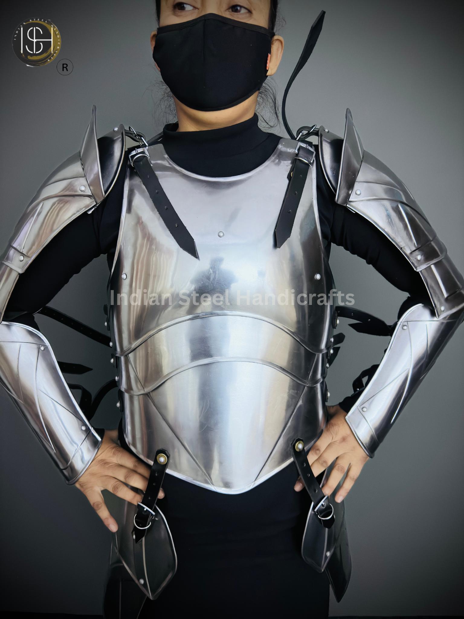 Medieval Knight Female Armor,Larp Armor, Fantasy Costume, Cosplay Armor, Sca Armor,Cosplay, Clothing, Larp Costume, Gift item