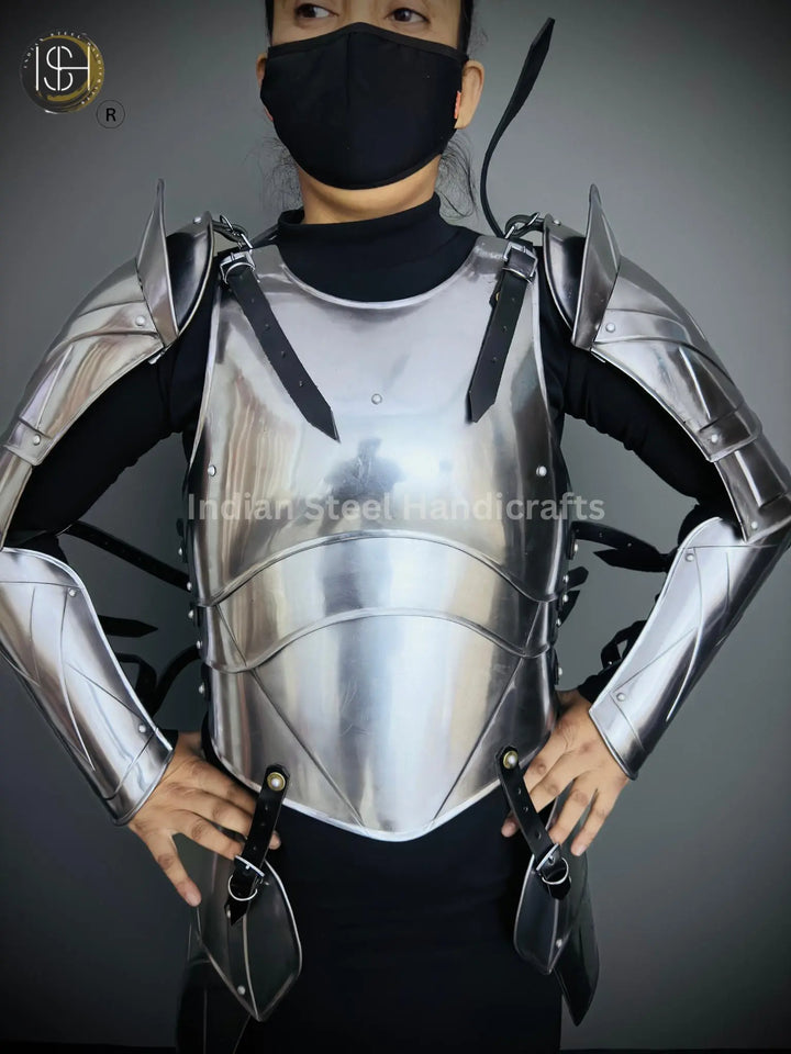 Medieval Knight Female Armor,Larp Armor, Fantasy Costume, Cosplay Armor, Sca Armor,Cosplay, Clothing, Larp Costume, Gift item ISH Collection