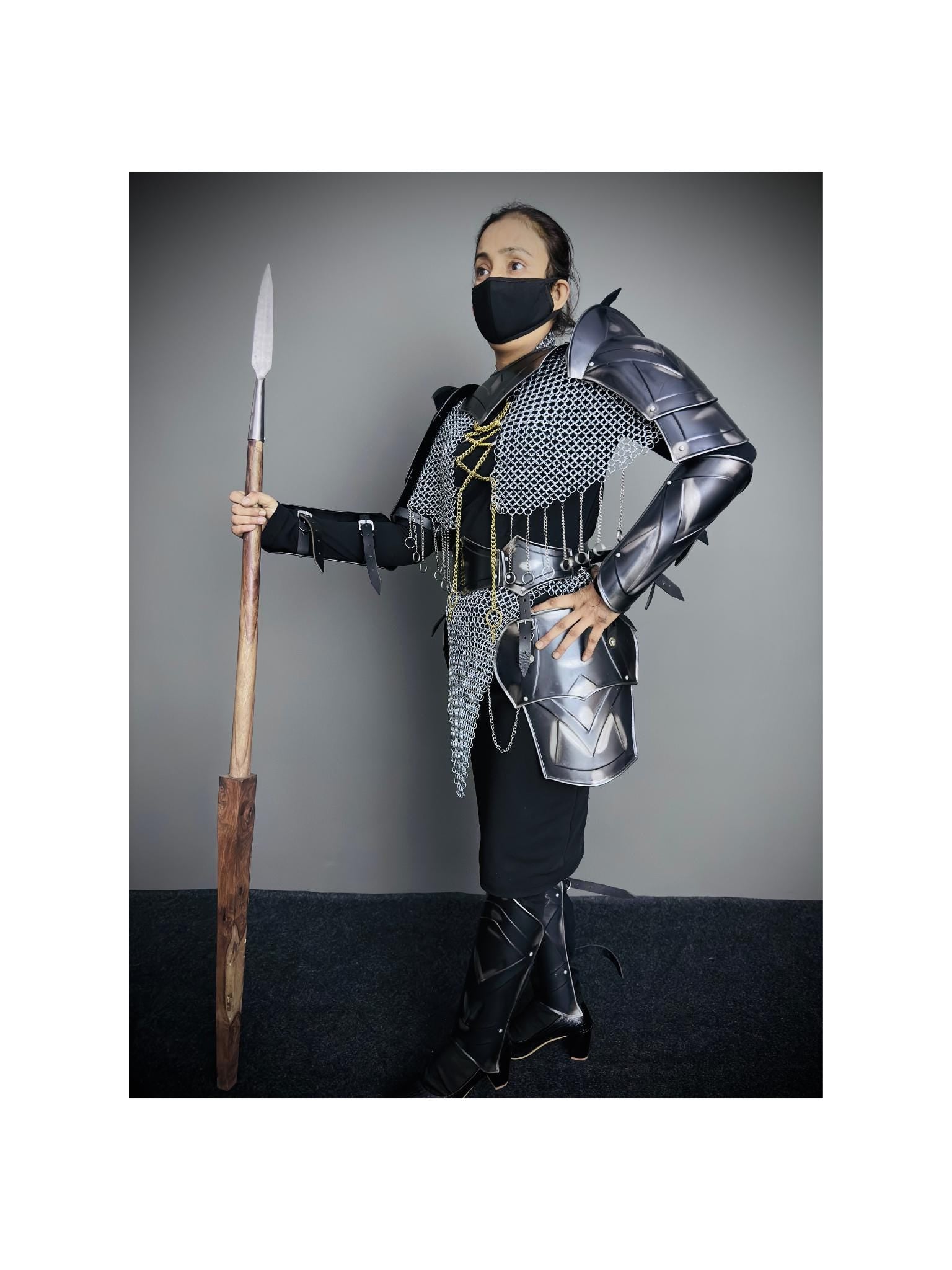 Medieval Knight Armor, Brave Lady Armor, Cosplay Armor, Sca Armor, Larp Armor, Fantasy Armor, Gift for women.