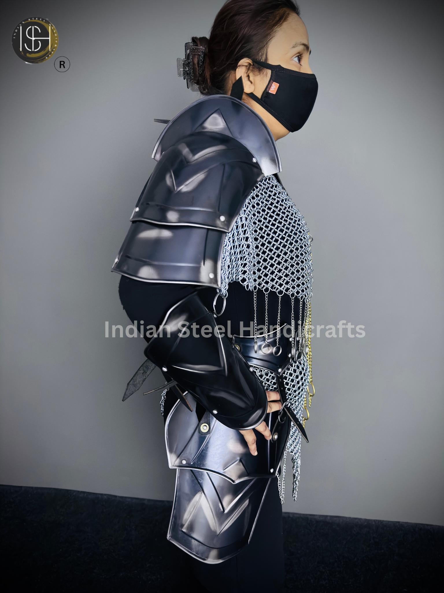 Medieval Knight Armor, Brave Lady Armor, Cosplay Armor, Sca Armor, Larp Armor, Fantasy Armor, Gift for women.
