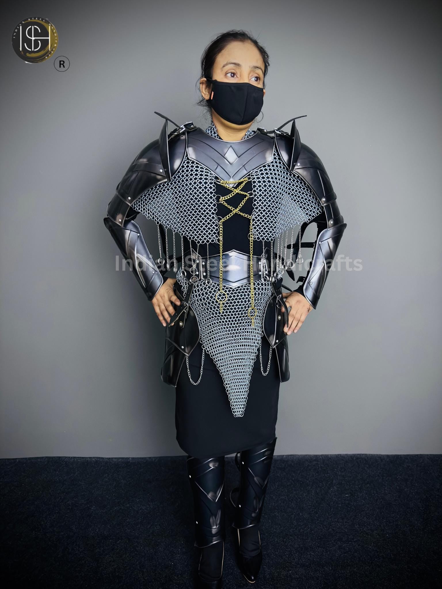 Medieval Knight Armor, Brave Lady Armor, Cosplay Armor, Sca Armor, Larp Armor, Fantasy Armor, Gift for women.
