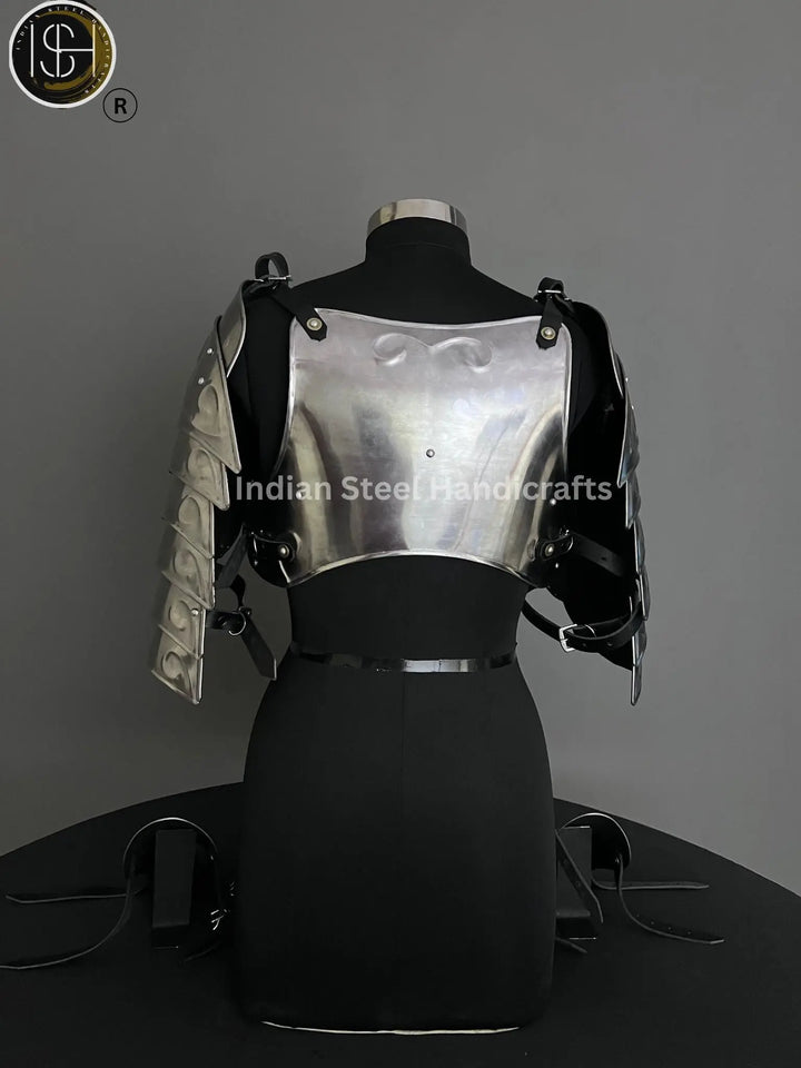 Medieval Knight Lady Armor: Steel Female Costume - LARP Cosplay