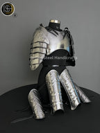 Medieval Knight Lady Armor: Steel Female Costume - LARP Cosplay