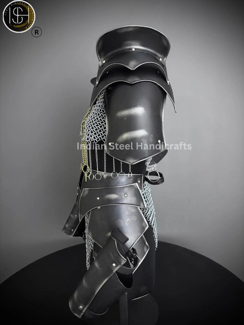 Medieval Cuirass Armor: Steel Chainmail, Lady Cosplay LARP Costume
