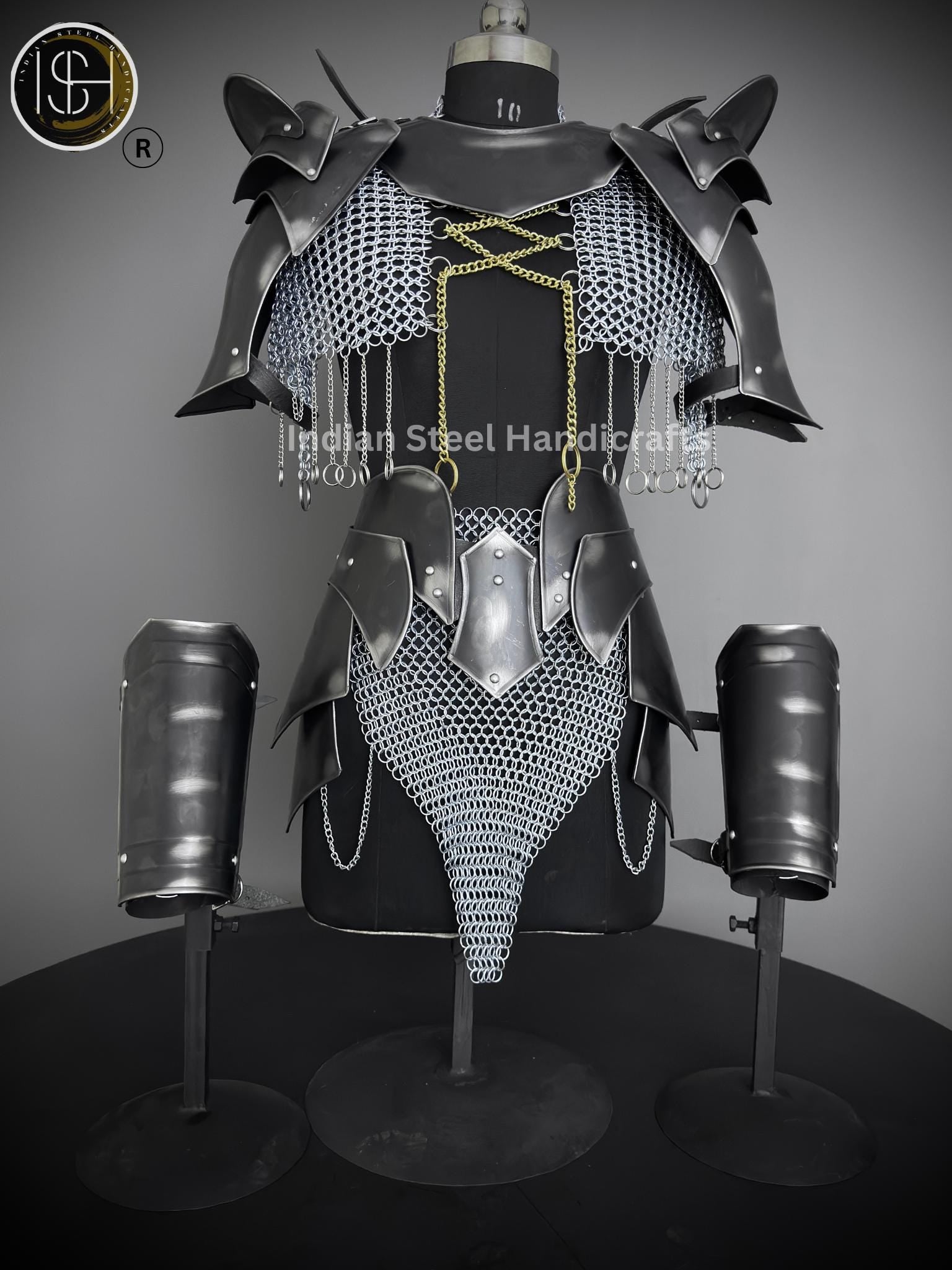 Medieval Cuirass Armor, Brave Lady Armor,Chainmail Armor, Cosplay Armor, Sca Armor, Larp Armor, Fantasy Armor, Gift for women.