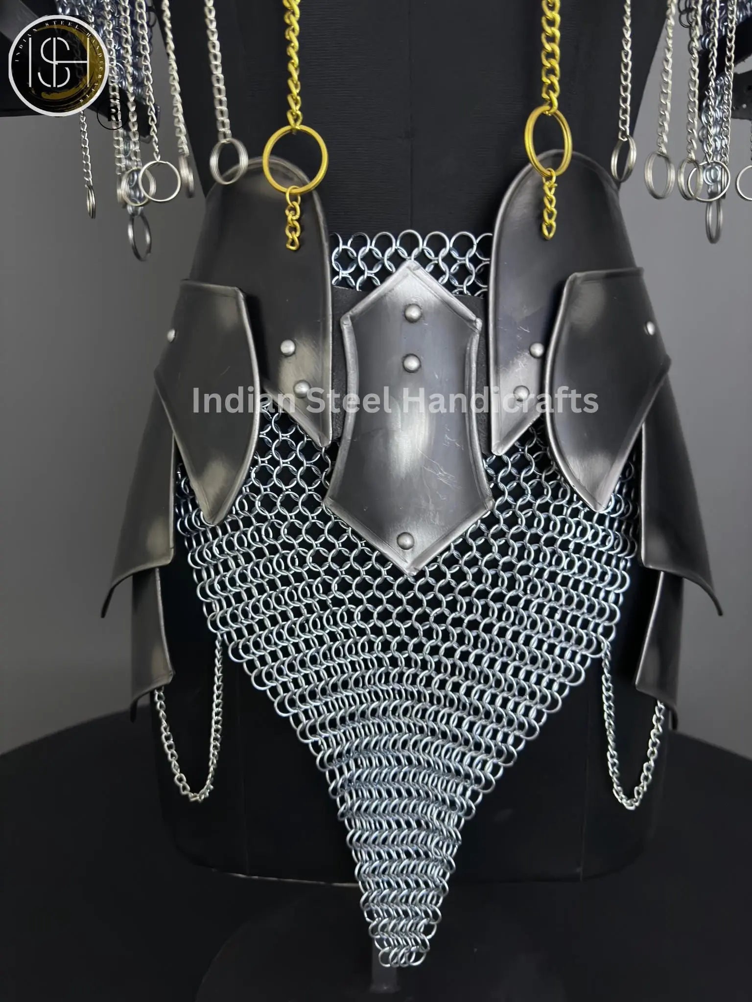 Medieval Cuirass Armor, Brave Lady Armor,Chainmail Armor, Cosplay Armor, Sca Armor, Larp Armor, Fantasy Armor, Gift for women. ISH Collection