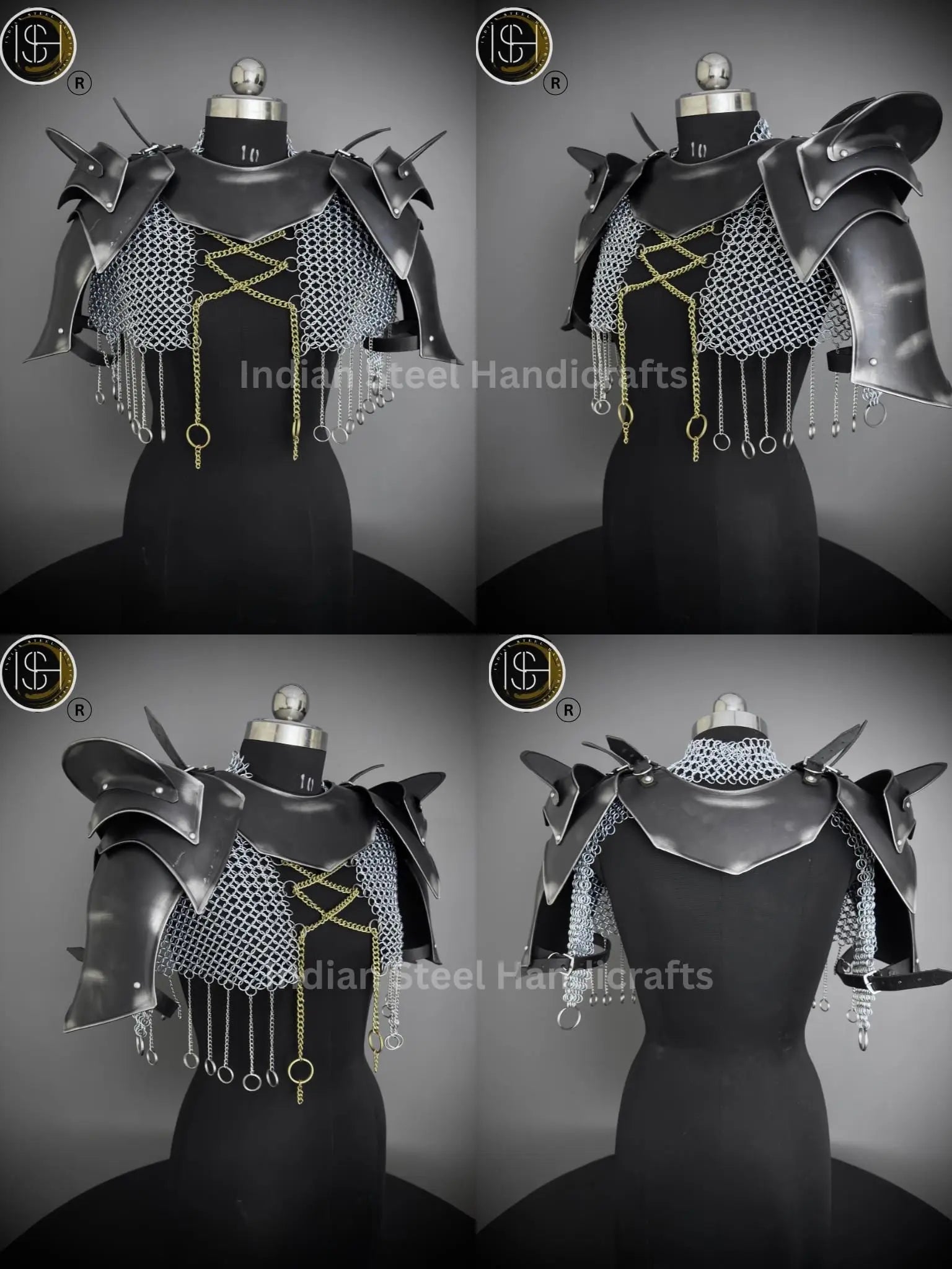 Medieval Cuirass Armor, Brave Lady Armor,Chainmail Armor, Cosplay Armor, Sca Armor, Larp Armor, Fantasy Armor, Gift for women. ISH Collection