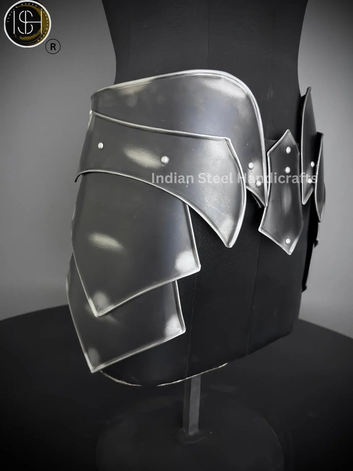 Steel Lady Armor Belt: Medieval Knight Costume, SCA LARP Cosplay