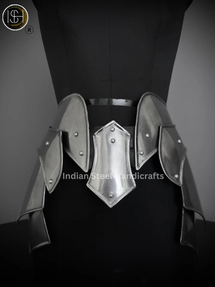 Steel Lady Armor Belt: Medieval Knight Costume, SCA LARP Cosplay