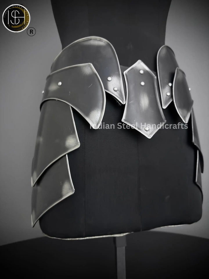Medieval Knight Lady Armor, Female Larp Armor Costume, Belt Armor, Cosplay, Sca, Larp Armor, Gifts item ISH Collection