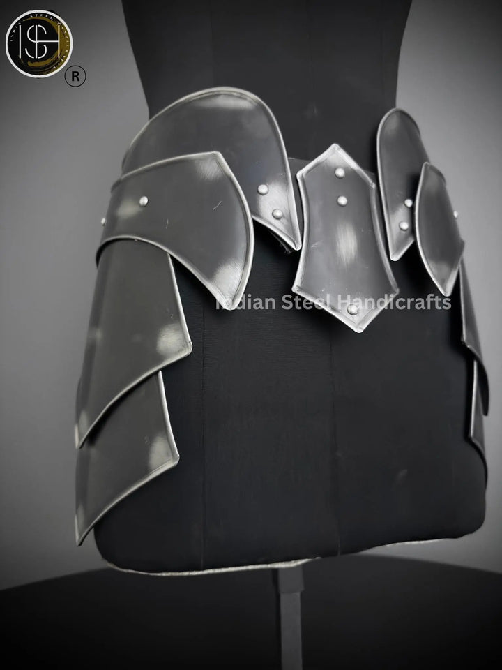 Steel Lady Armor Belt: Medieval Knight Costume, SCA LARP Cosplay