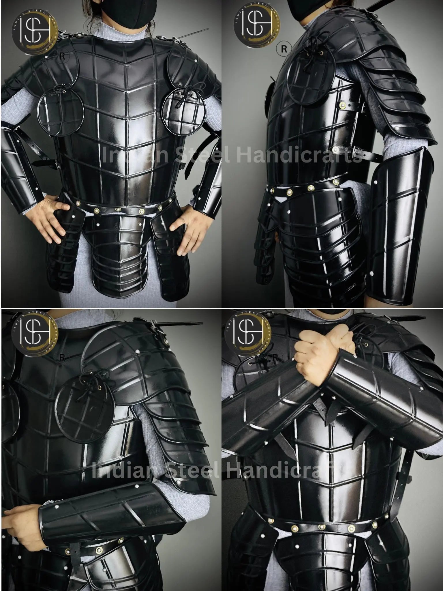 Medieval Knight Armor, Worrier Armor, Larp Armor Costume, Cosplay, Sca, Larp Armor, Fantasy Armor, Gift for men/women. ISH Collection
