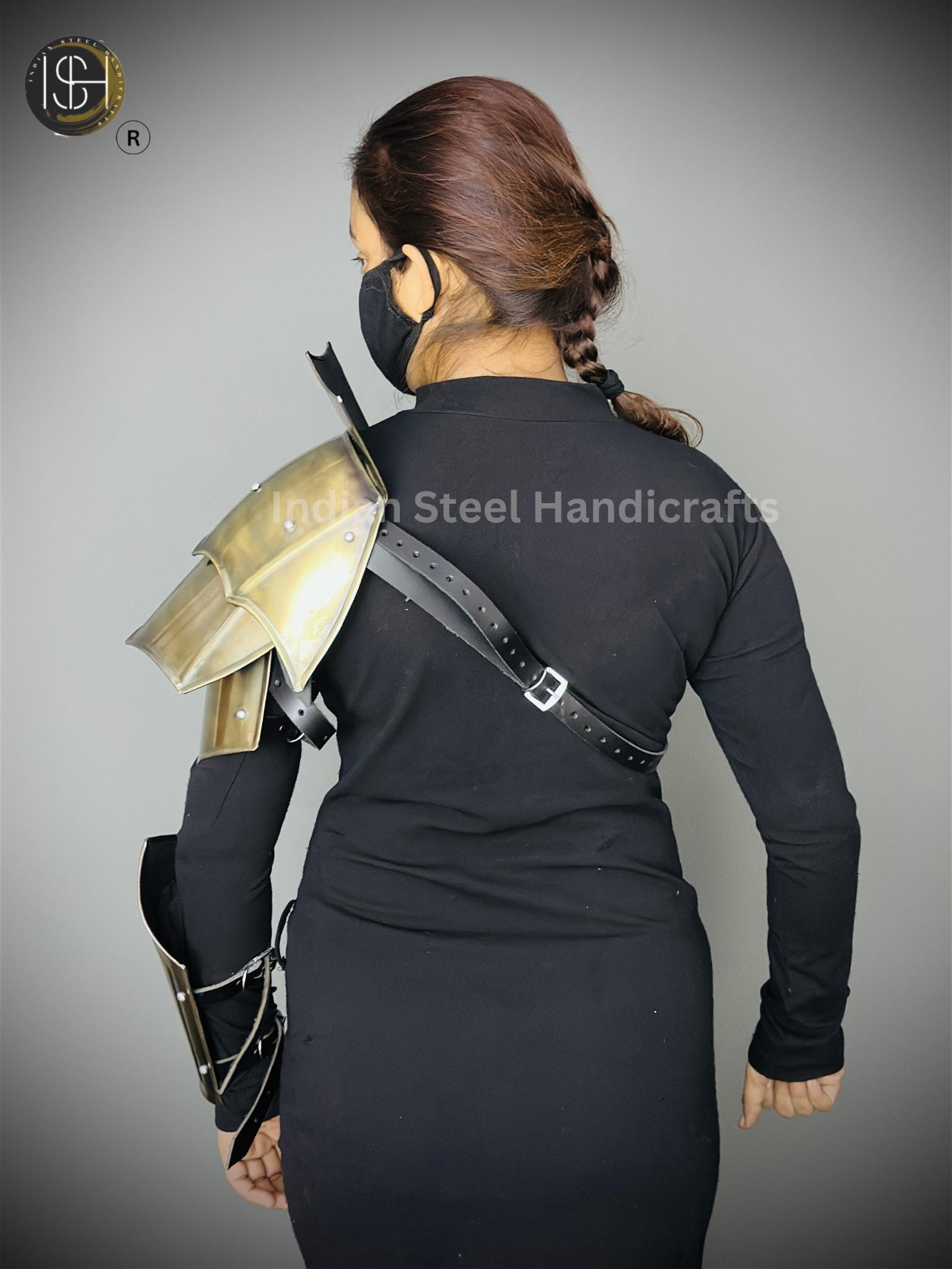 Medieval Knight Shoulder & Bracer Armor, Larp Armor,Fantasy Armor, Cosplay Armor, Sca Armor, Costume Armor, Gift for Men/Women