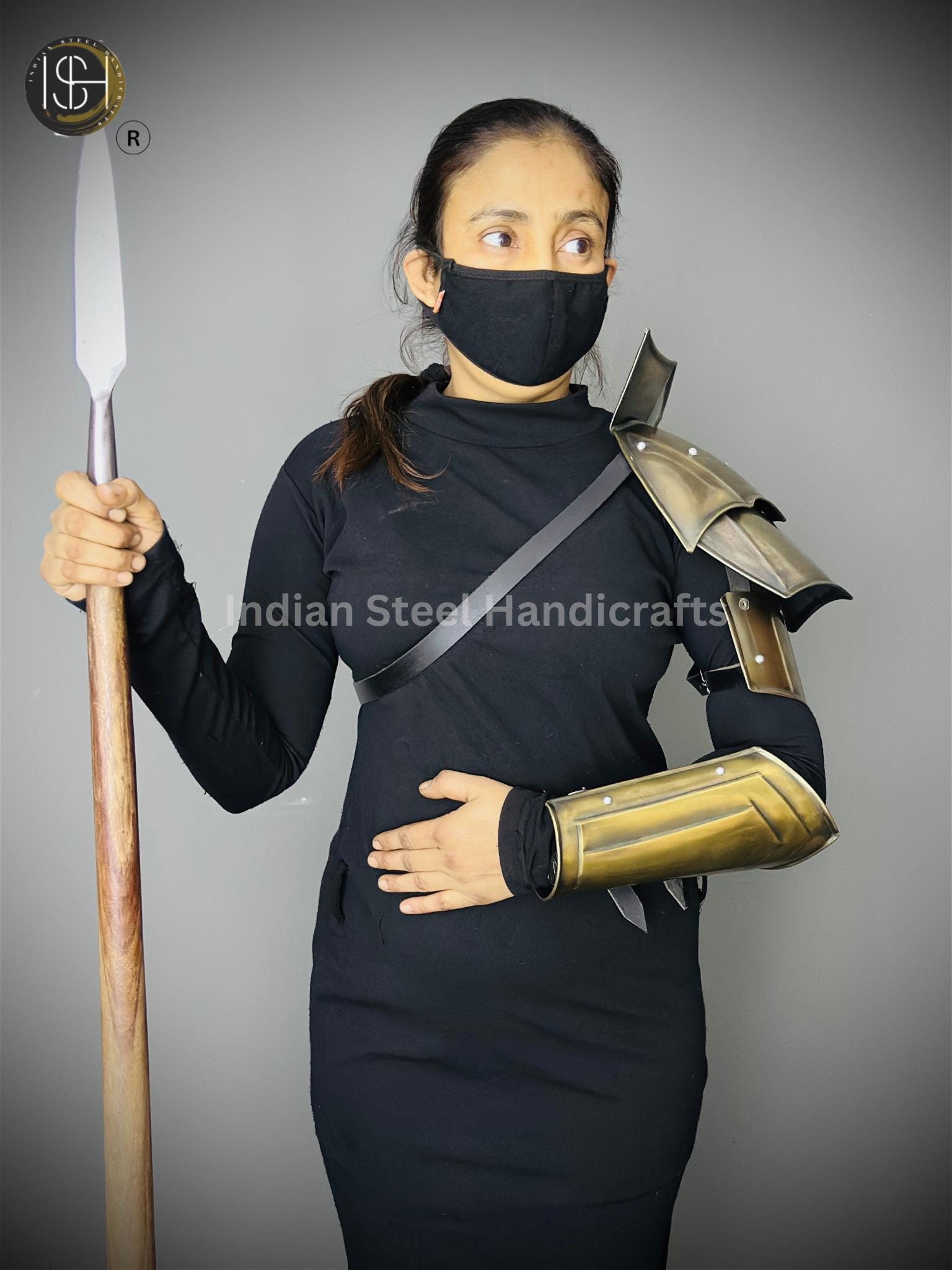 Medieval Knight Shoulder & Bracer Armor, Larp Armor,Fantasy Armor, Cosplay Armor, Sca Armor, Costume Armor, Gift for Men/Women
