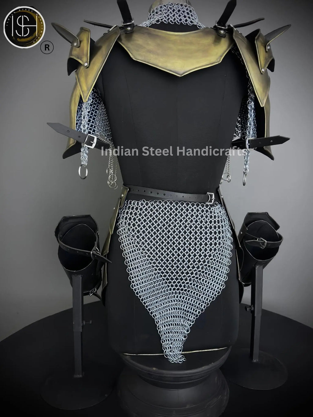 Medieval Cuirass Armor, Brave Lady Armor, Chainmail Armor, Cosplay Armor, Sca Armor, Larp Armor, Fantasy Armor, Gift for women. ISH Collection
