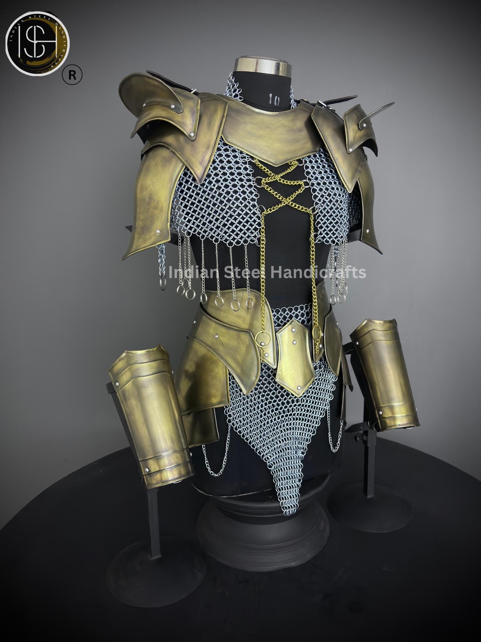 Medieval Cuirass Armor, Brave Lady Armor, Chainmail Armor, Cosplay Armor, Sca Armor, Larp Armor, Fantasy Armor, Gift for women.